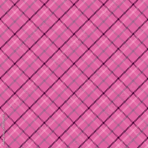 Color twill scotland textile seamless pattern. Fabric texture check tartan plaid. Abstract geometric background for cloth, card, fabric. Monochrome graphic repeating design. Modern squared ornament.