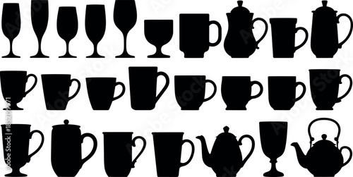 Collection of Drinking Cups and Mugs