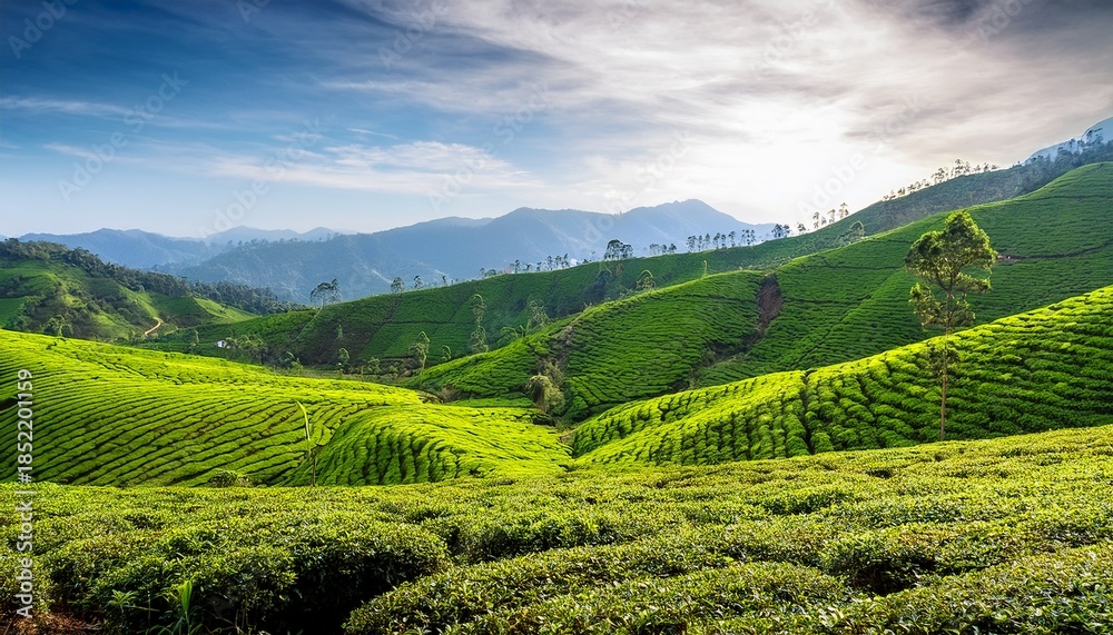 Fototapeta premium Tea Plantations Munnar Kerala
