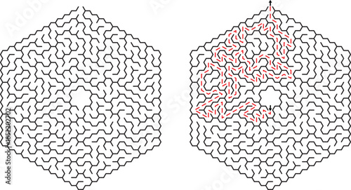 Simple Maze Game Illustration