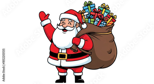 set of pizza labels, Christmas and snowman