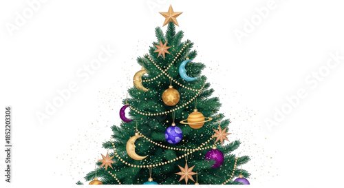 set of pizza labels, Christmas and snowman