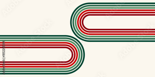 Abstract background of rainbow groovy Wavy Line design in 1970s Hippie Retro style. Vector pattern ready to use for cloth, textile, wrap and other.