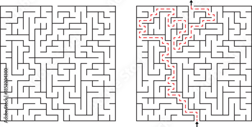 Simple Maze Game Illustration