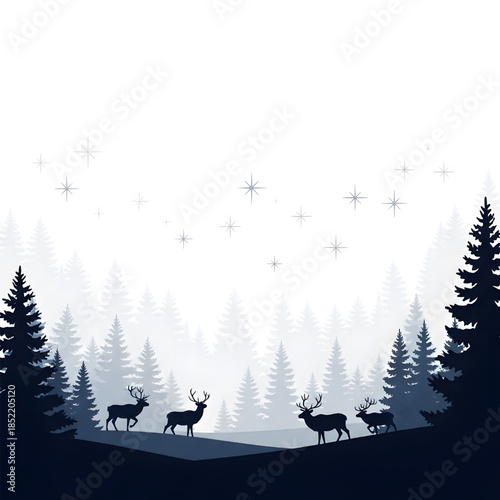 set of pizza labels, Christmas and snowman