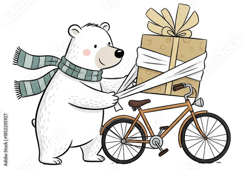 set of pizza labels, Christmas and snowman