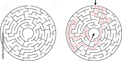 Simple Maze Game Illustration