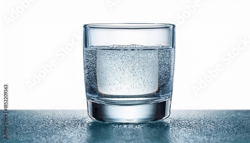 glass of water isolated on a white background
