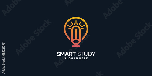 Logo for study with modern creative element concept Premium Vector part 10