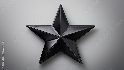 Black Star Flat Design Element