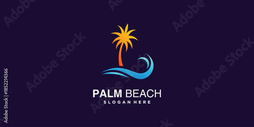 Palm logo collection with creative element concept Premium Vector part 5