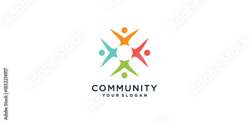 Community logo collection with creative concept Premium Vector part 1
