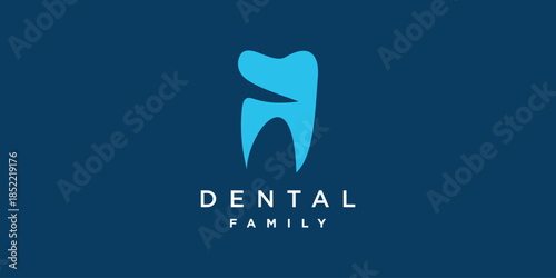 Family dental logo with human abstract style Premium Vector part 4