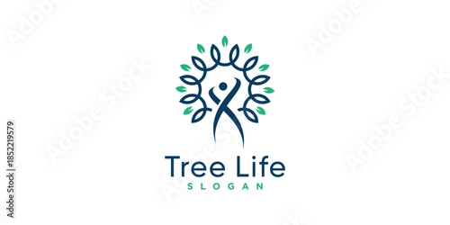 Tree logo with creative unique concept Premium Vector part 3