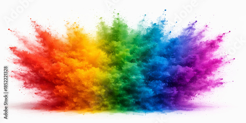 Abstract colorful watercolor background vector with artistic paint splashes and a rainbow brush texture on grunge paper illustration for a creative design wallpaper pattern