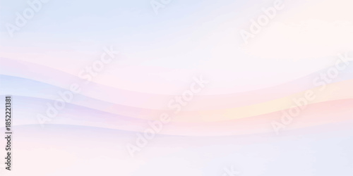 Soft blue waves and bright rainbow gradients create an abstract colorful background with motion lines and a smooth texture for an artistic vector illustration design