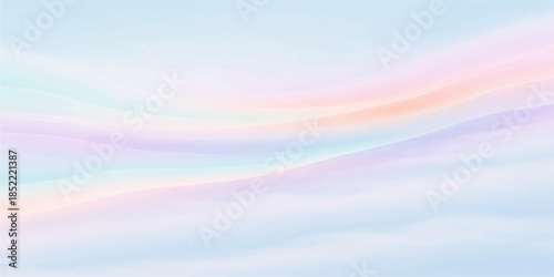Abstract rainbow wave design featuring colorful clouds and flowing lines with a soft motion blur texture to create a bright energy background for a modern art wallpaper backdrop