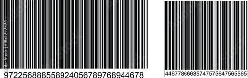 Two barcodes displayed side by side