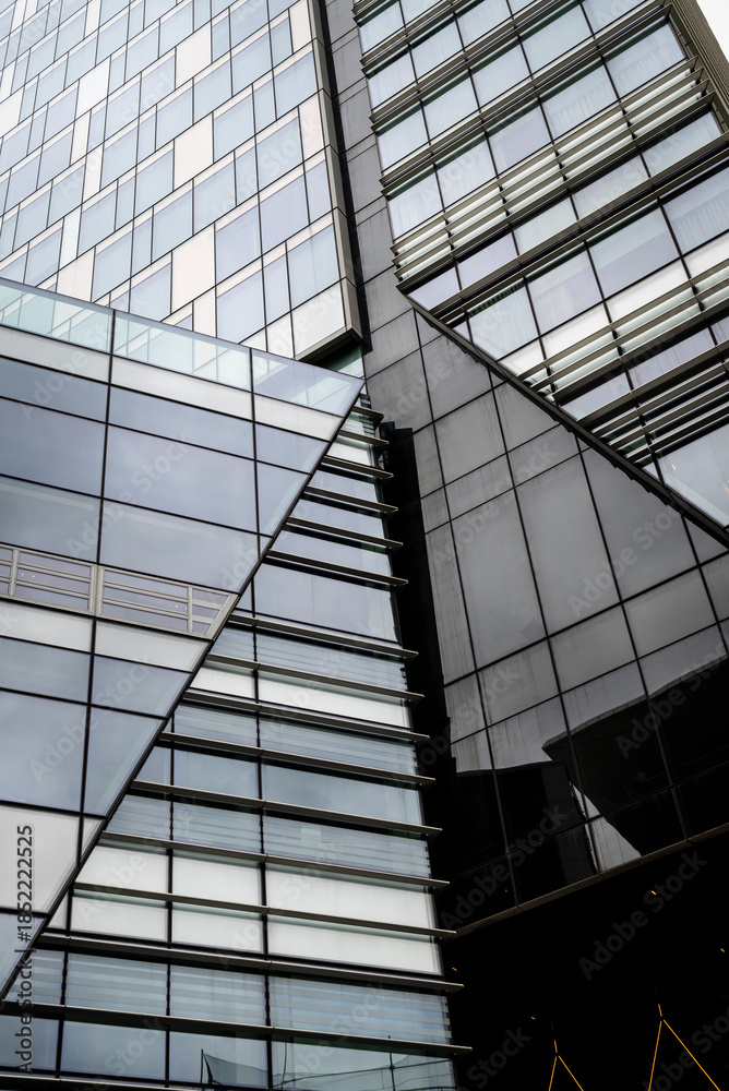 Obraz premium Architectural detail of an office block, Barangaroo, Sydney, NSW, Australia