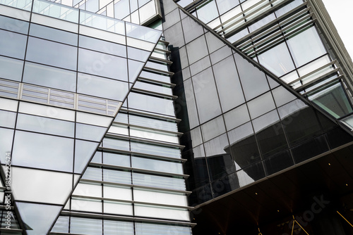 Architectural detail of an office block, Barangaroo, Sydney, NSW, Australia