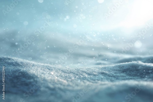 Minimal Snowy Landscape in Soft Light