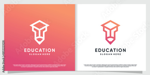 Pencil tech logo with modern concept Premium Vector part 2