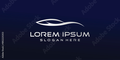 Car logo asbtract minimalist Premium Vector