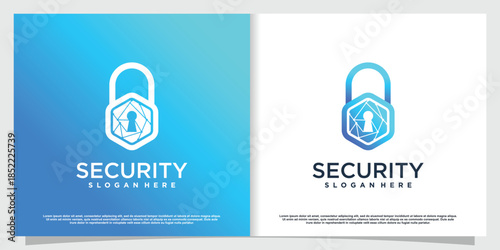 Security logo with modern style Premium Vector part 3