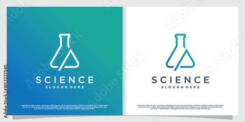 Labs logo with creative element style Premium Vector part 7