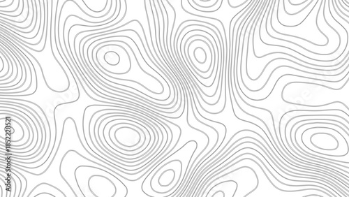  White topographic map patterns, geographic line World map with elevation assignments. Vector illustration. wave Line topography map contour background.