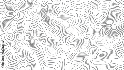  White topographic map patterns, geographic line World map with elevation assignments. Vector illustration. wave Line topography map contour background.