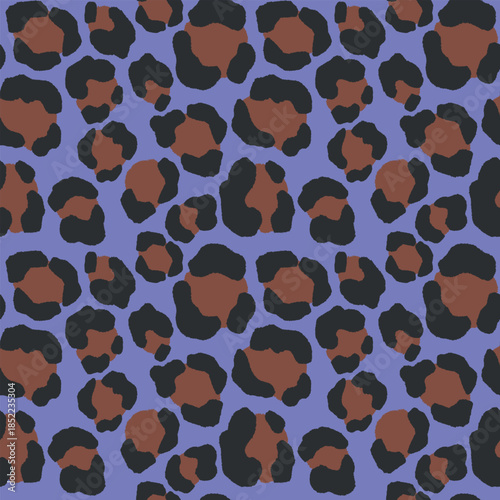 Abstract modern leopard seamless pattern. Animals fashion trendy background. Color decorative vector illustration for print, fabric, textile. Modern ornament of stylized skin.