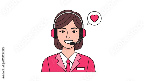 Customer Service Representative with a Heart, Offering Support and Care with a Smile