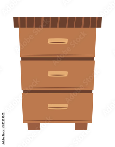 Wooden beehive insect home box