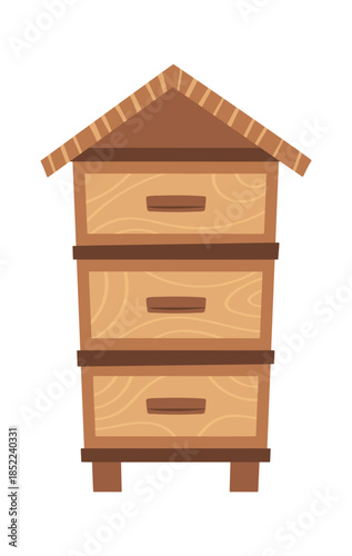 Apiary farm beehive wooden house