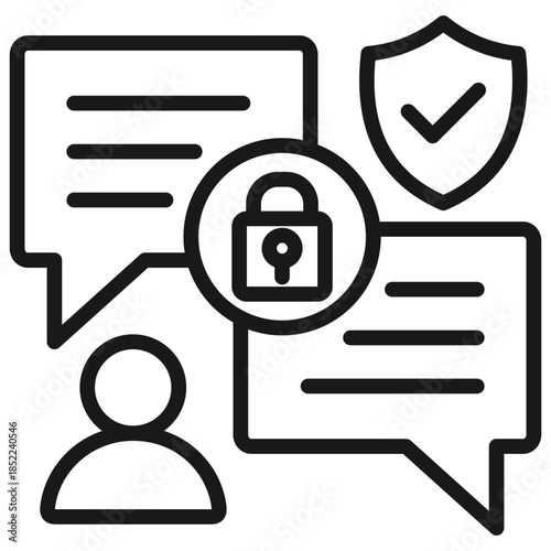 Secure Chat Icon
