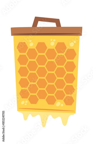 Honeycomb structure natural geometric pattern