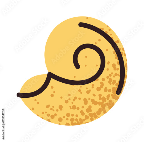 Shell shaped pasta design element