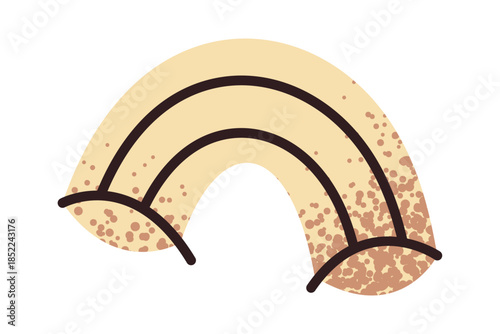 Classic noodles shape culinary sticker