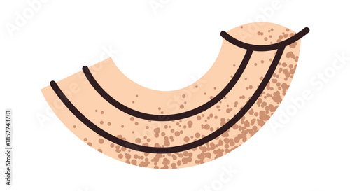 Cute macaroni fun culinary sticker