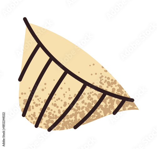 Cute triangle shape macaroni sticker