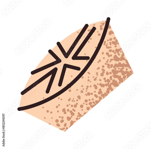 Italian pasta cute macaroni sticker