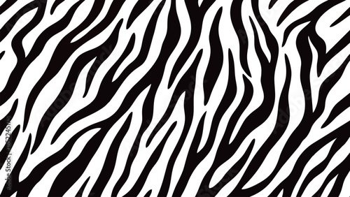 Modern Abstract Zebra Stripe Pattern
