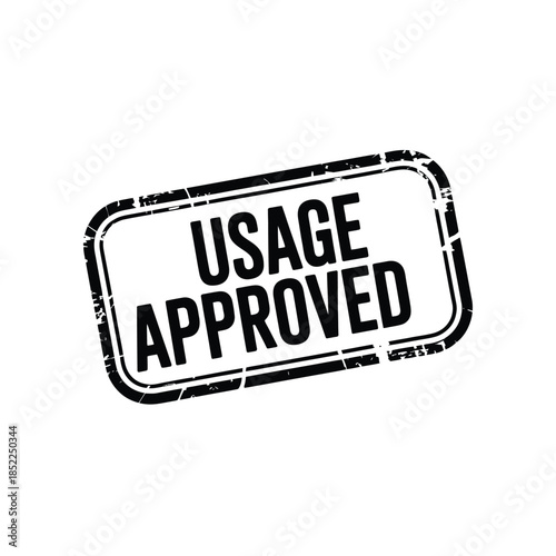 usage approved rubber stamp