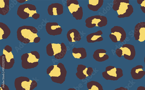 Abstract modern leopard seamless pattern. Animals trendy background. Color decorative vector stock illustration for print, card, postcard, fabric, textile. Modern ornament of stylized skin.