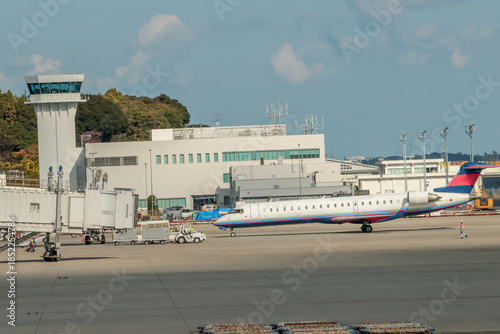 Regional Airport Scene at Oita Airport Japan