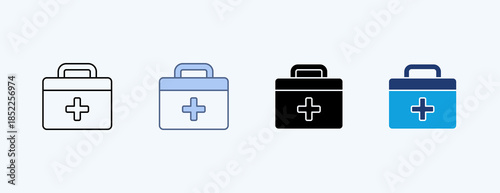 First Aid Multiple Icon Illustration Vector