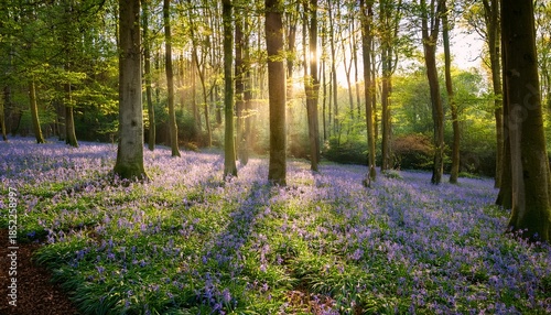 Ancient Bluebell Woodland Gloucestershire