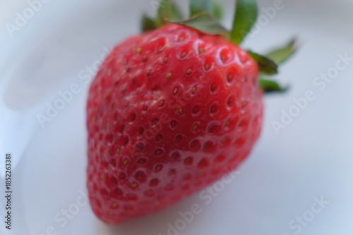 Beautiful strawberries on a light background