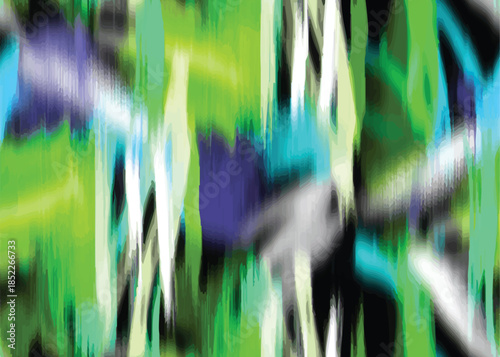 Full Seamless watercolor tie dye stripe pattern for fabric. Soft vertical drips, blurred texture. Modern print background for apparel, dress, activewear, wallpaper.